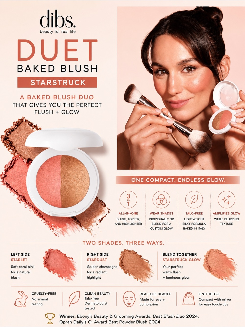 Dibs Duet Baked Blush - Starstruck